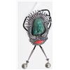 Image 1 : Superlative Green Turquoise Bolo by L. Prince, c1970 [186282]