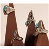 Image 2 : Turquoise & Coral Rings (4) [186445]