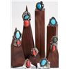 Image 1 : Turquoise and Coral Rings (8) [186141]