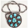 Image 1 : Turquoise Medallion Necklace [176275]