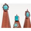 Image 1 : Vintage Turquoise Silver Rings (4) [185492]