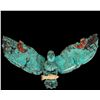Image 2 : Willy Rosa Carved Turquoise Eagle Necklace, 1936 [186270]