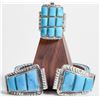 Image 1 : Zuni Deep Sky Blue Matching Ring, Watch Band [186479]