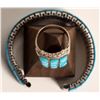 Image 8 : Zuni Deep Sky Blue Matching Ring, Watch Band [186479]