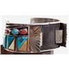 Image 1 : Navajo High Quality Watch Bracelet with Turquoise [186519]