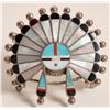 Image 2 : Zuni Matched Bracelet, Pendant, Ring, Myra Tucson [186514]