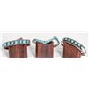 Image 1 : Zuni Turquoise and Silver Women's Bracelets (3) [186091]