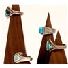 Image 2 : Zuni Turquoise Silver Rings (4) [185489]