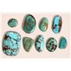 Image 2 : Polished Turquoise Cabs, 20 stones, Various Locations [186535]