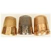 Image 1 : Engraved Gold Thimbles [183650]