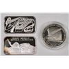 Image 1 : Silver Ingots & A Silver Dollar [185323]
