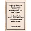 Image 2 : Georgia- Confederate Currency, 1863 [184879]