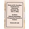 Image 2 : North Carolina Confederate Currency Cr-128 1863 [185306]