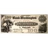 Image 1 : Bank of Washington, Hx85G26, $100 [184585]