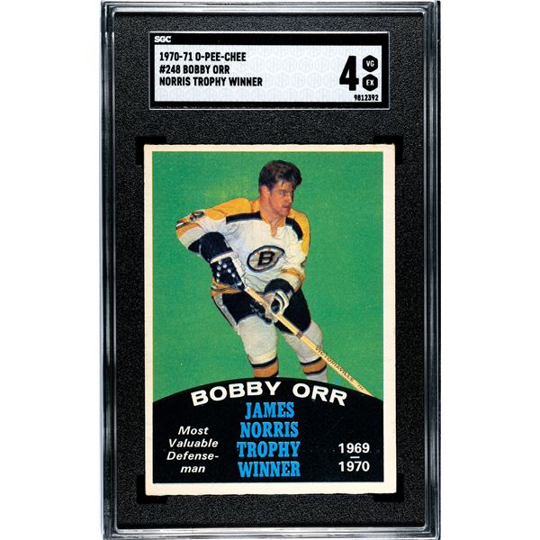 1970-71 O-Pee-Chee #248 Bobby Orr - Norris Trophy (SGC 4)