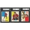 Image 1 : Lot of 3 x 1960-61 Topps Hockey Cards (KSA - HOF)