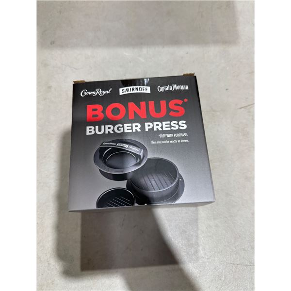 Burger press