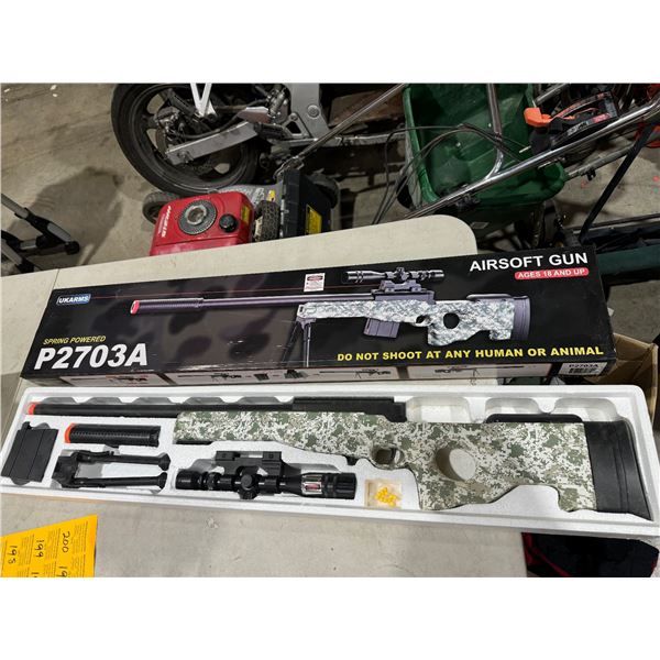 New airsoft spring powered gun