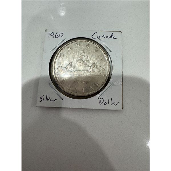 1960 Canadian silver dollar