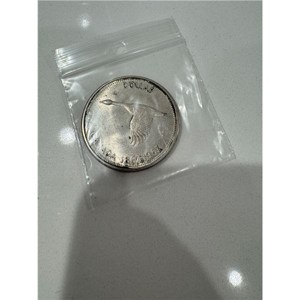 1967 Canadian silver dollar