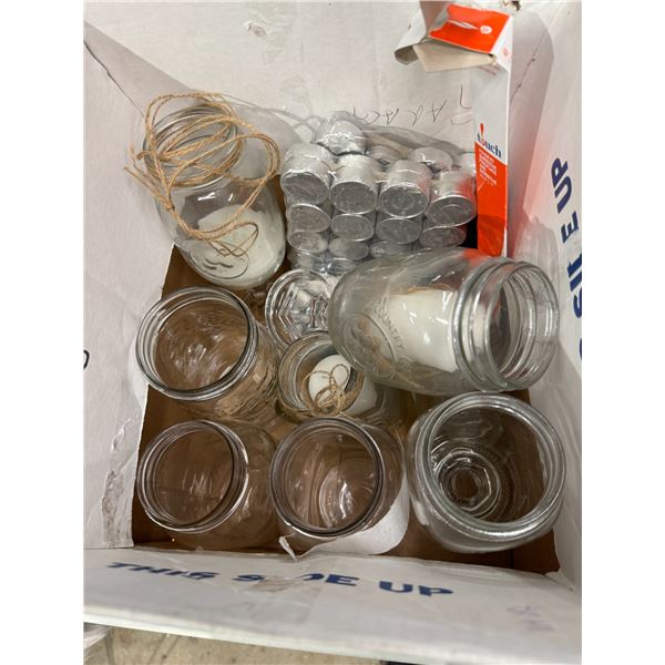 Candles and jars