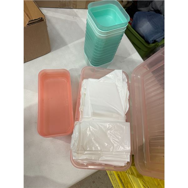 containers and garbage bags