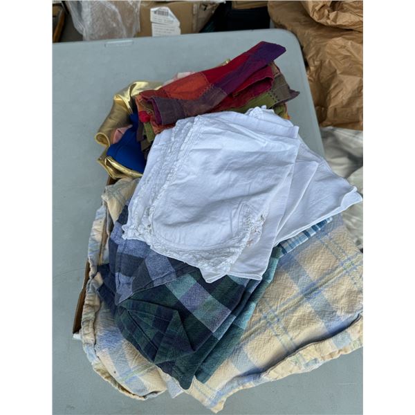 Assorted linens