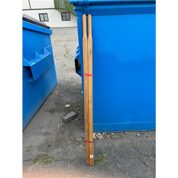 Wheel barrow handles