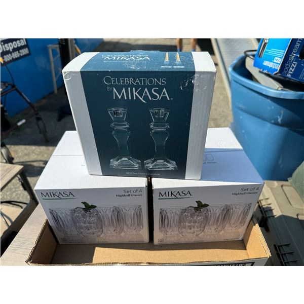 makasa glasses and candle holders