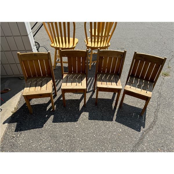 4 children's chairs