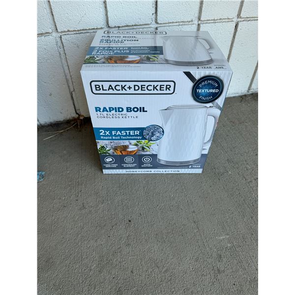 Black & Decker rabbit boil, cordless kettle electric