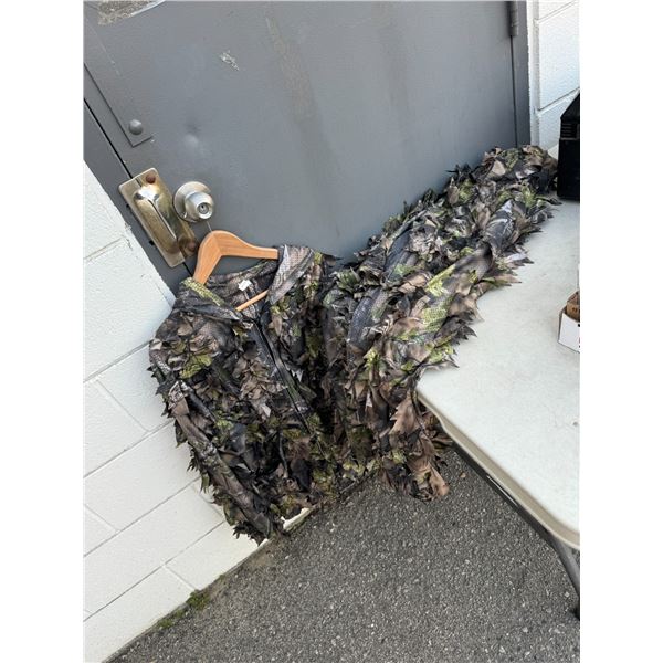 Camo jacket and pants jacket says large