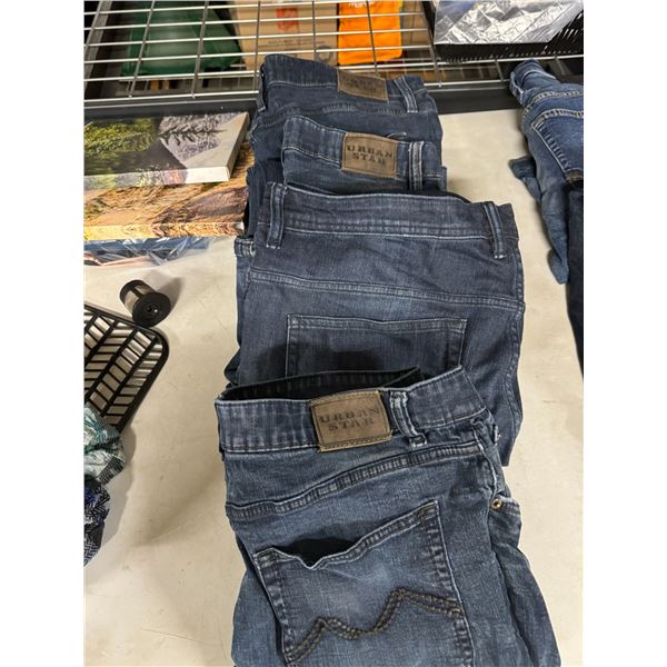 4 pair size 38 jeans