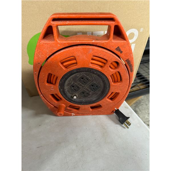 Extension cord on reel