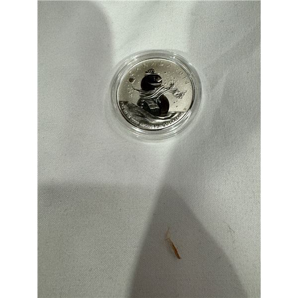 2014 find silver $20 Canadian snowman