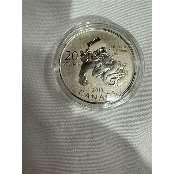2013 find silver $20 Canadian Santa
