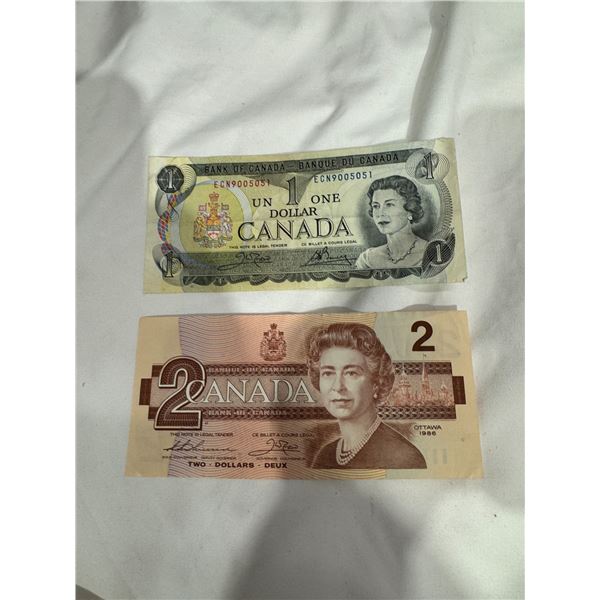 1973  $1 1986 $2 bill