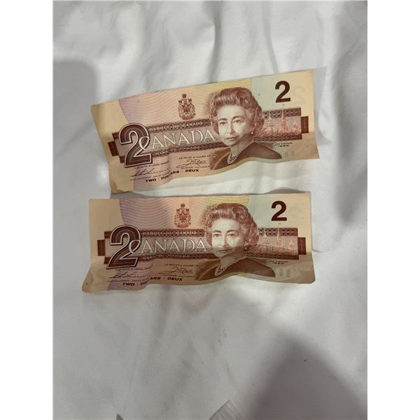 1986  $2 bills (2)