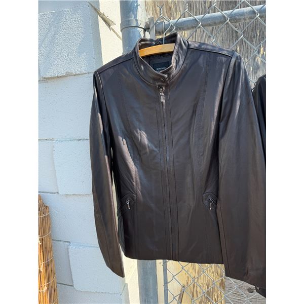 Marvin Richards, leather jacket, small NWT