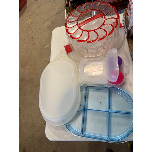 Cake dome & section server