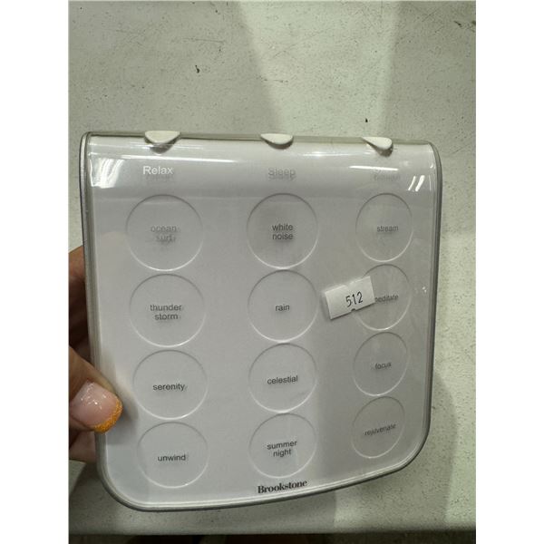 Brookstone sound machine no powercord