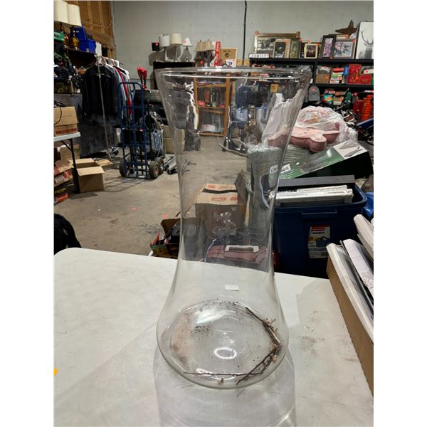 Large glass vase