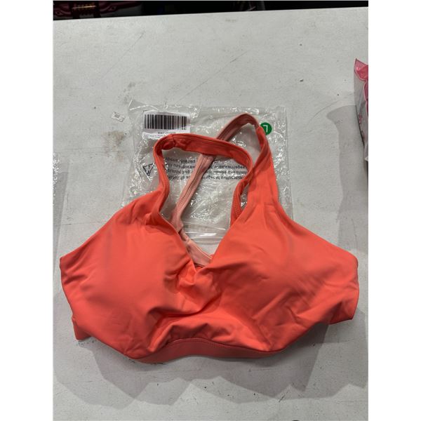 New kiss, Moda woman, seamless sports bra,  pink large