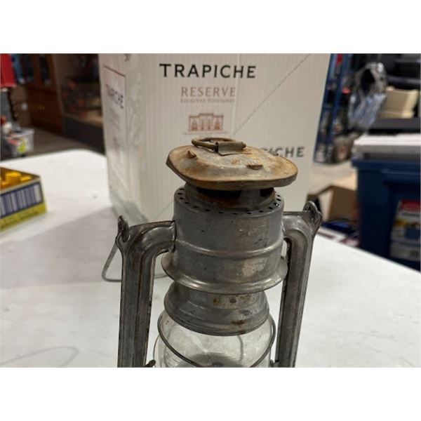 Lantern made in Czechoslovakia glass broken