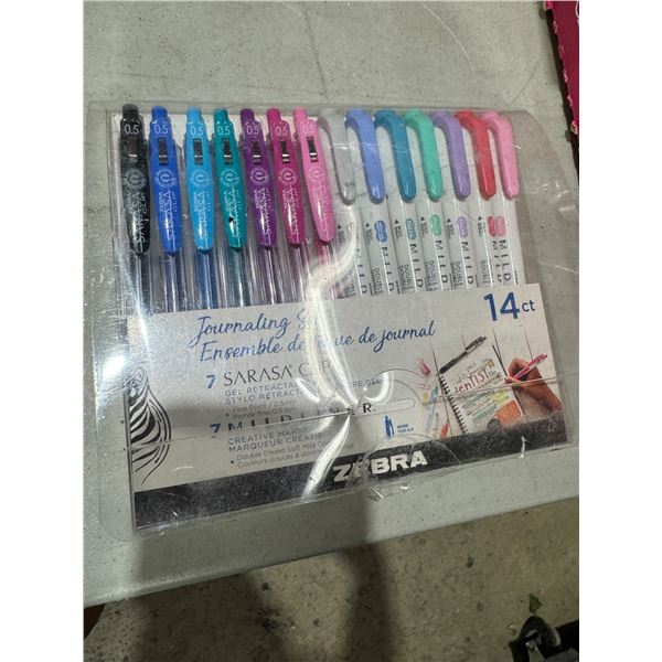 Journaling set pens and markers