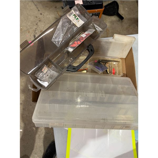 Fishing items and storage containers