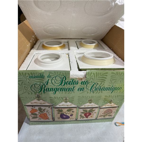 Ceramic canister set