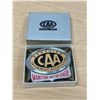 Image 1 : Vintage Manitoba Motor League CAA Metal Plaque Emblem - about 4.5"W