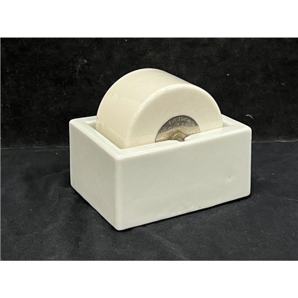 Vintage Ceramic Ideal Moistener Stamps / Envelopes - Sengbusch Self-Closing Ink Stand Co.
