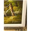 Image 7 : Nice Original Framed Forest / Lake Theme signed "S. Neal" - Approx: 26.5x22.5"